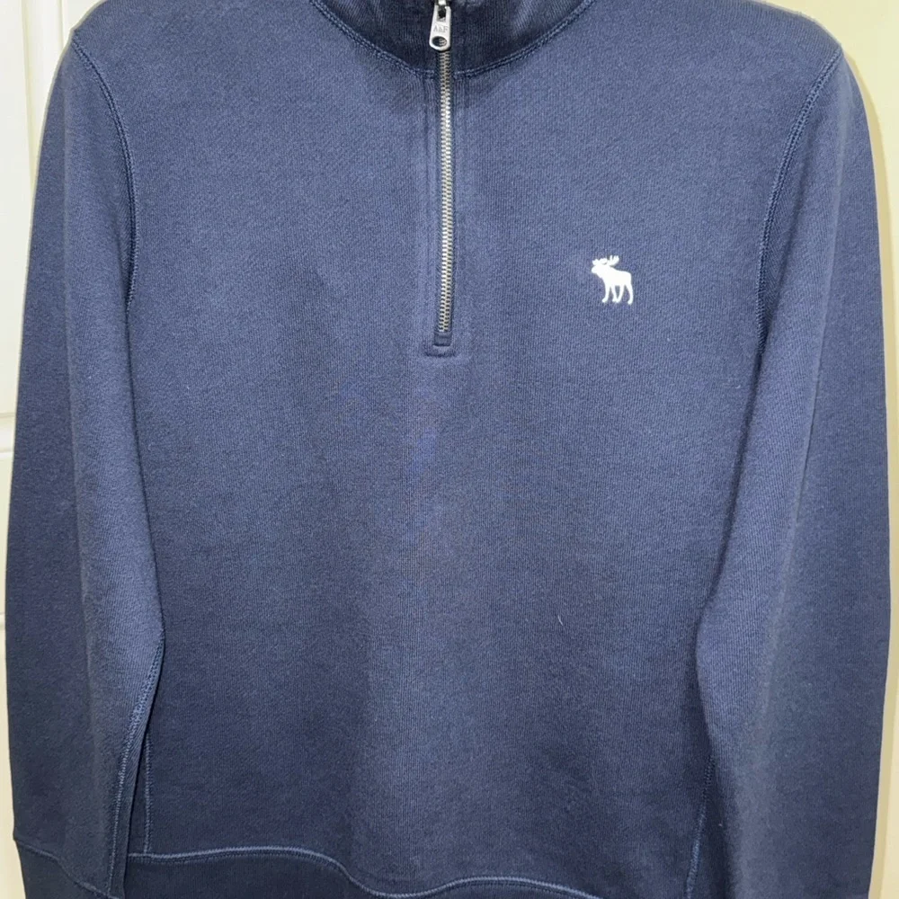 Abercrombie & Fitch Sweatshirt I Quarter Zip I Men’s I Blue